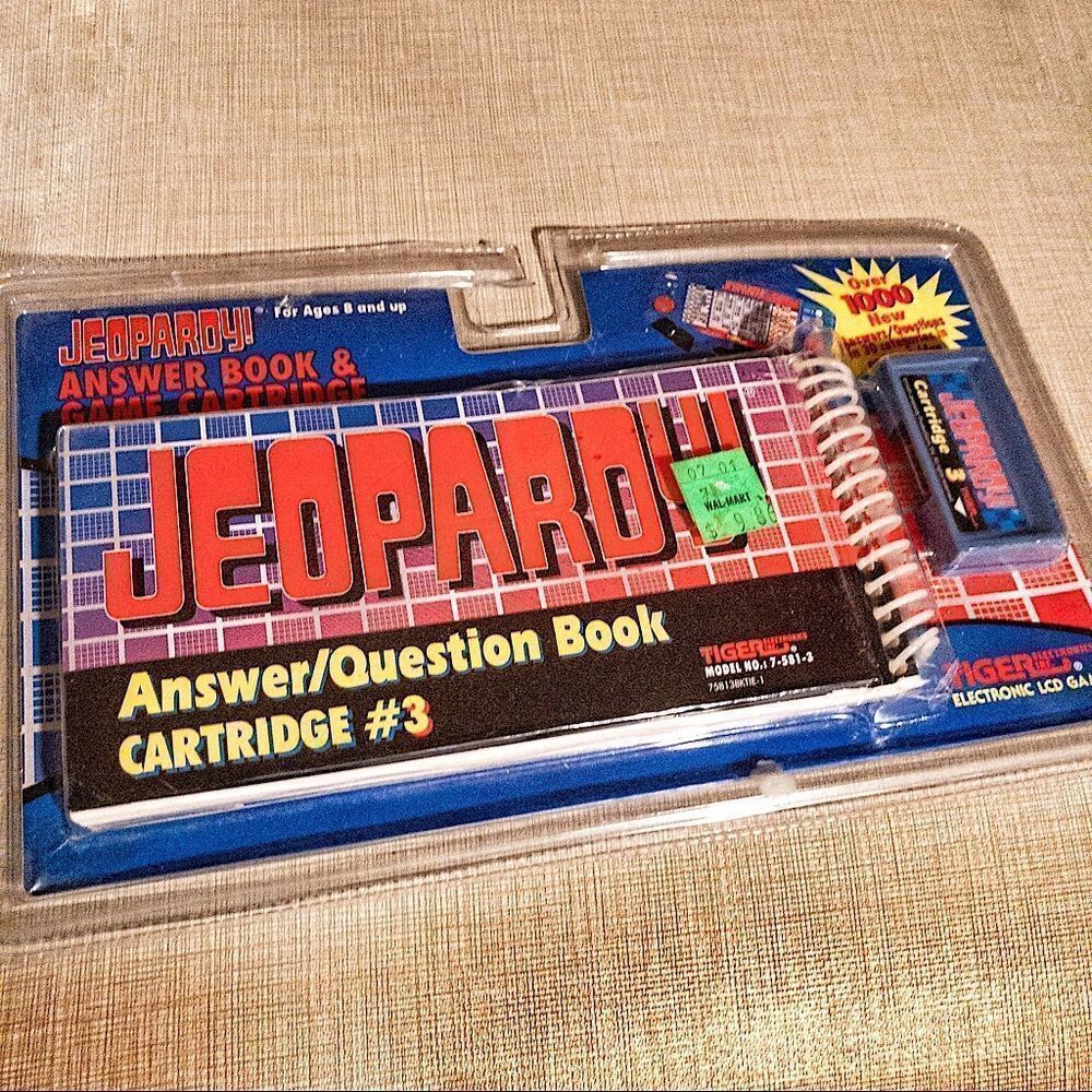 Jeopardy! Book & Game Cartridge #3 Tiger LCD Game